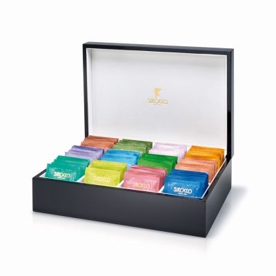 Prezenter na herbatę organiczną Sirocco bio duży czarny (bez zawartości)