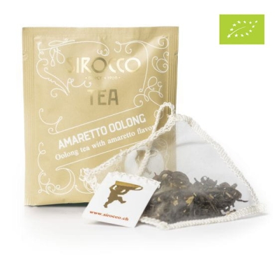 Amaretto Oolong - liściasta herbata organiczna oolong bio, półfermentowana z aromatem amaretto